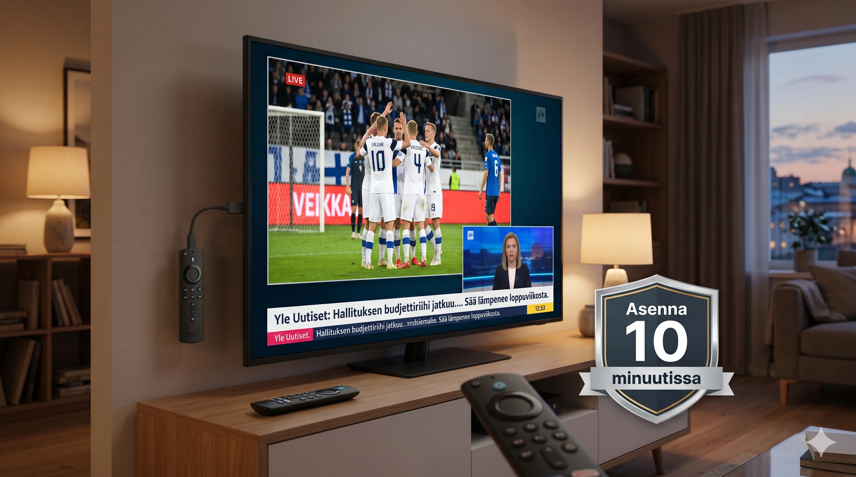 IPTV asennus Amazon Firestickille Suomessa 2026 – TiviMate